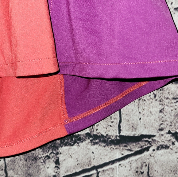Joy Lab Cropped Color Block Tank Muscle Tank Medium bnwt red purple - Picture 3 of 6
